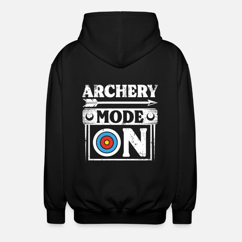 Archery mode on - Unisex Kapuzenjacke - Schwarz