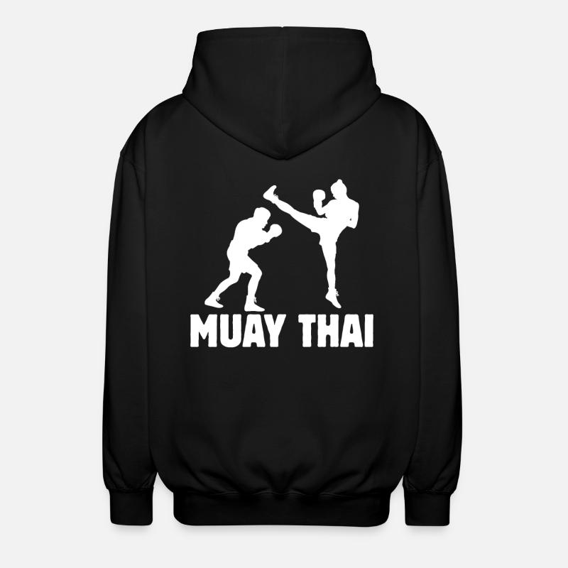 Muay Thaï - Veste à capuche unisexe - noir