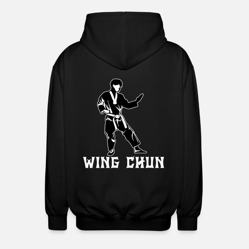 Wing Chun - Veste à capuche unisexe - noir