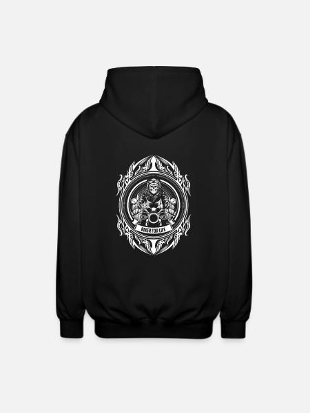 Biker T-Shirt - Unisex Hooded Jacket - black