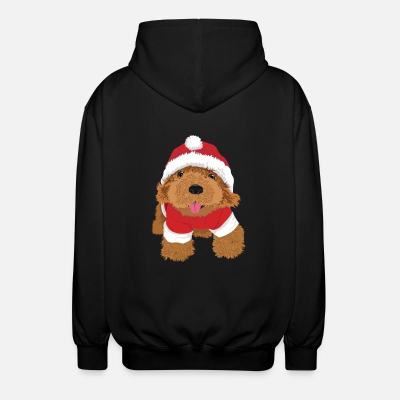Chien de Noël - Veste à capuche unisexe - noir