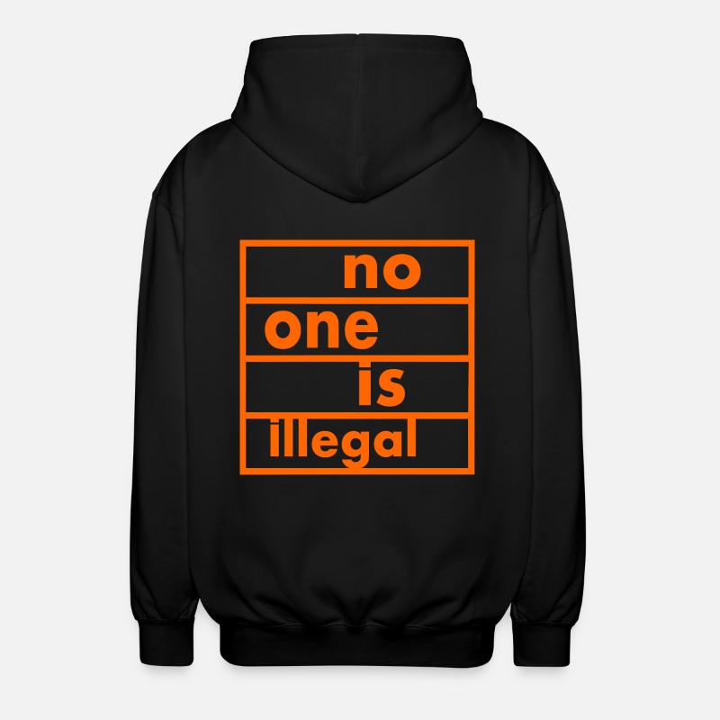 No one is illegal - Veste à capuche unisexe - noir