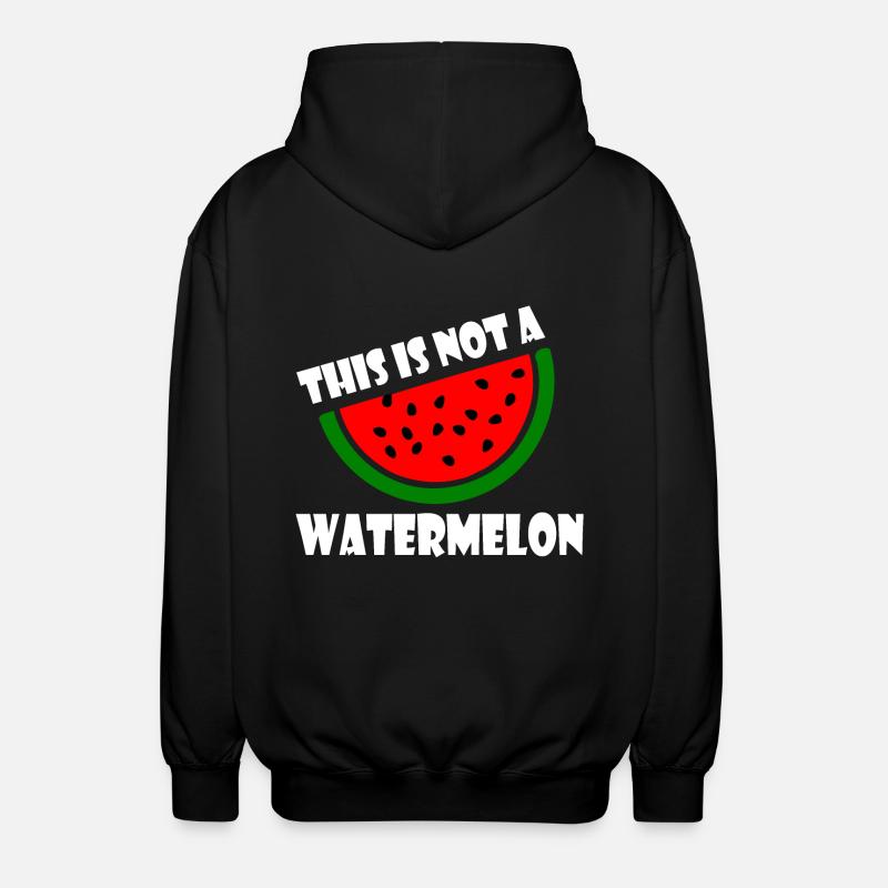 THIS IS NOT A WATERMELON - Veste à capuche unisexe - noir