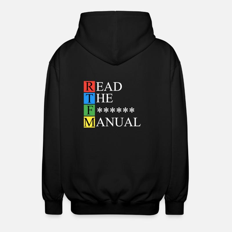 RTFM Sombre - Veste à capuche unisexe - noir