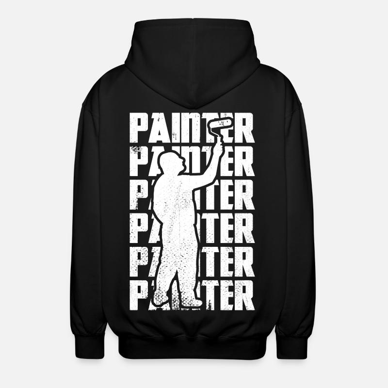 Master painter - Unisex Hooded Jacket - black