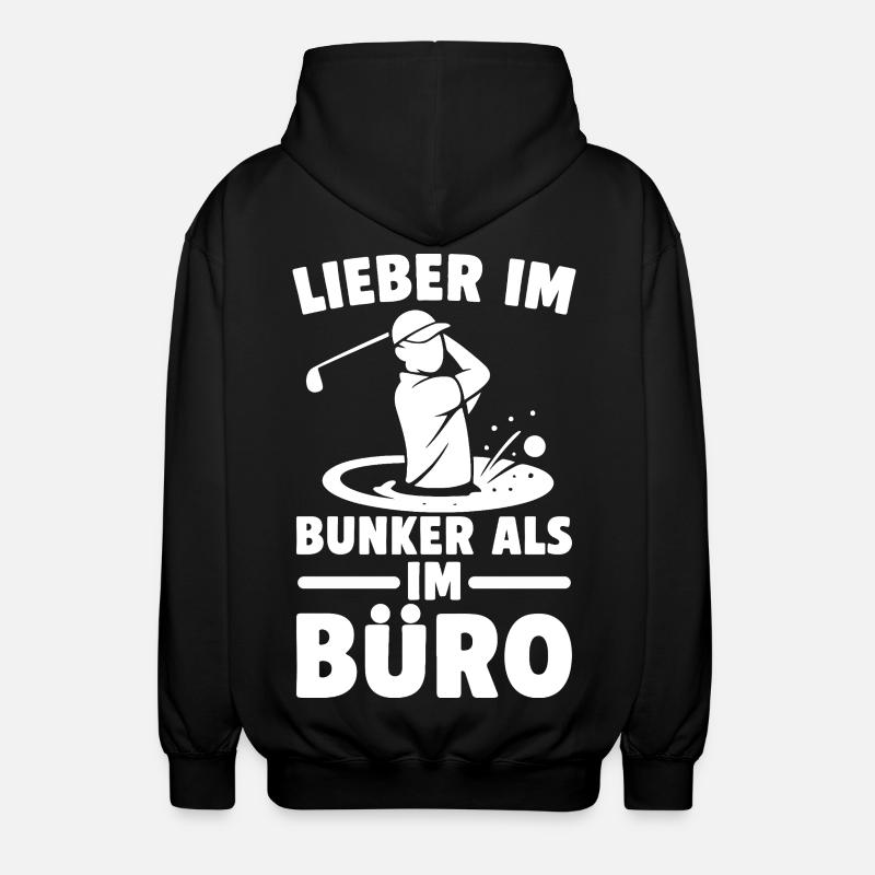 Mieux au bunker qu’au bureau - Veste à capuche unisexe - noir