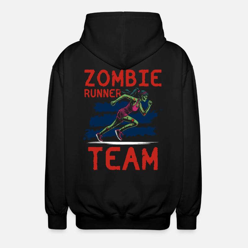 Zombie Runner - Unisex Hooded Jacket - black