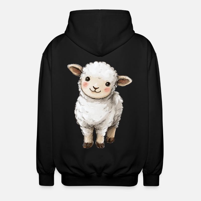 Mignon bébé mouton - Veste à capuche unisexe - noir