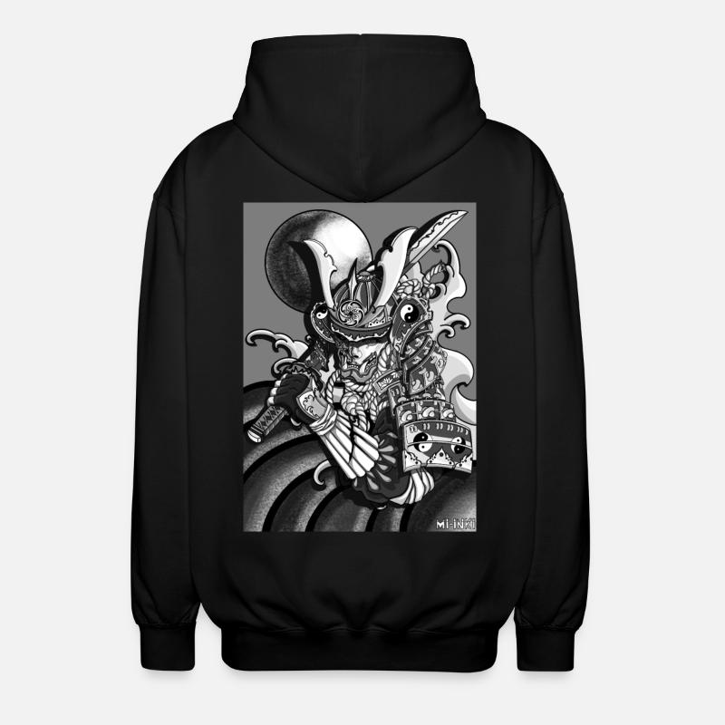Half-Samurai - Unisex Kapuzenjacke - Schwarz