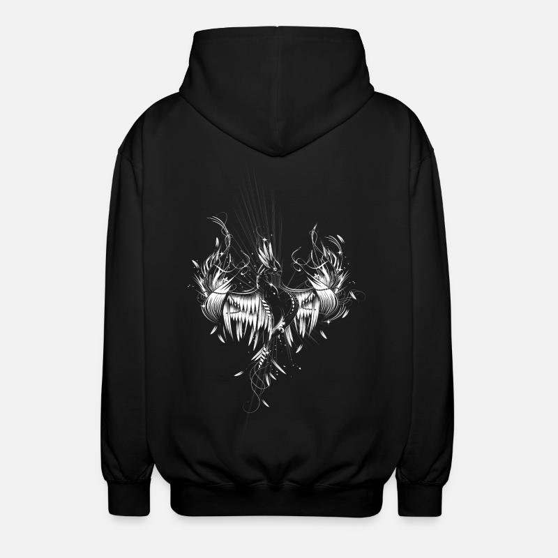 Phönix aus der Asche - Unisex Kapuzenjacke - Schwarz