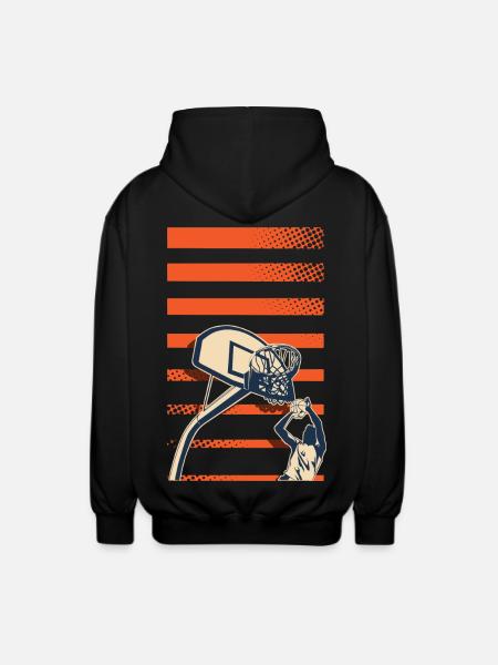 Joueurs de basket-ball - Veste à capuche unisexe - noir