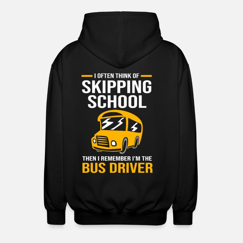 Schulbusfahrer Busfahrer Schulbus - Unisex Kapuzenjacke - Schwarz