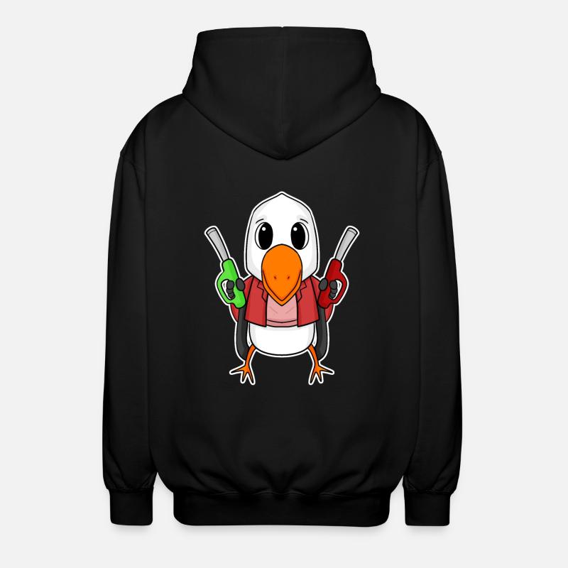 Préposé à la station-service Möwe - Veste à capuche unisexe - noir
