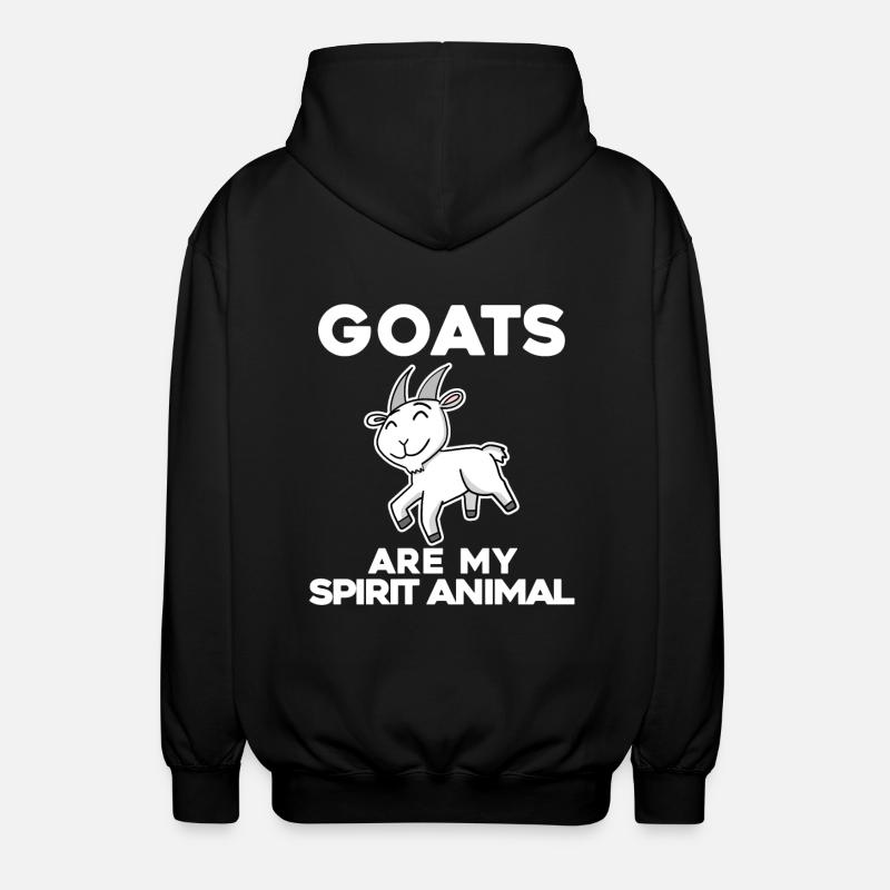 Goat Goat Buck - Unisex Hooded Jacket - black