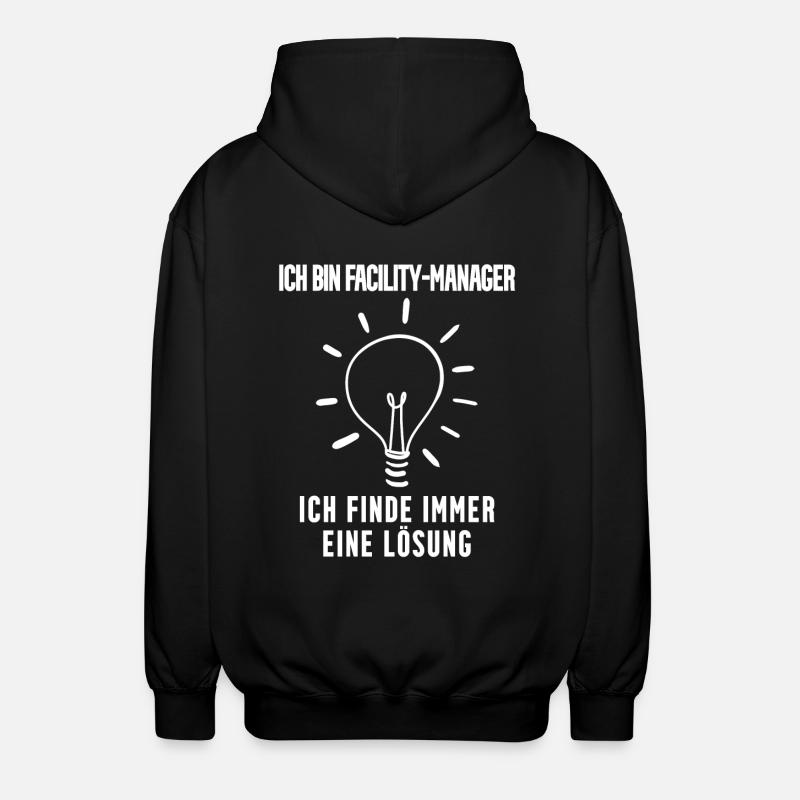 Facility Manager - Unisex Kapuzenjacke - Schwarz