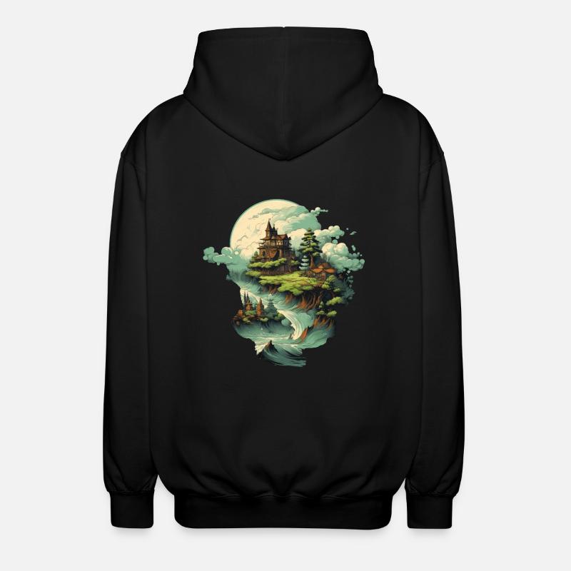 Paysage - Veste à capuche unisexe - noir