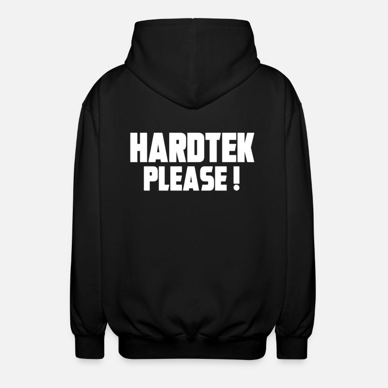 Hardtek Please ! - Veste à capuche unisexe - noir