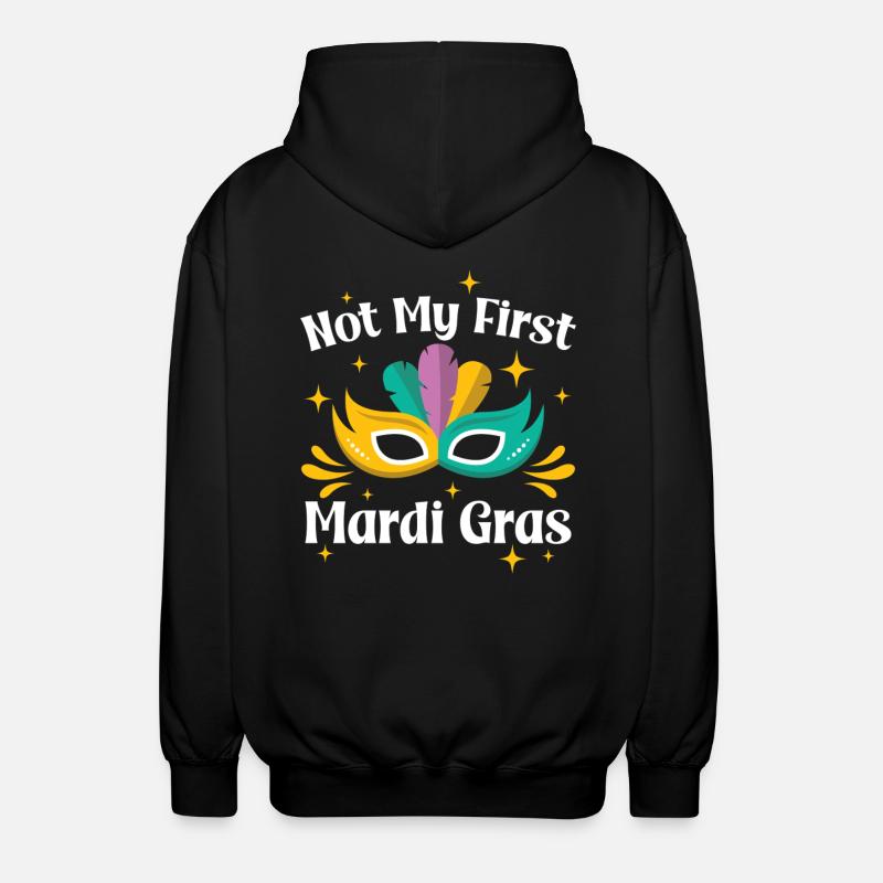 Pas mon premier Mardi Gras - Veste à capuche unisexe - noir