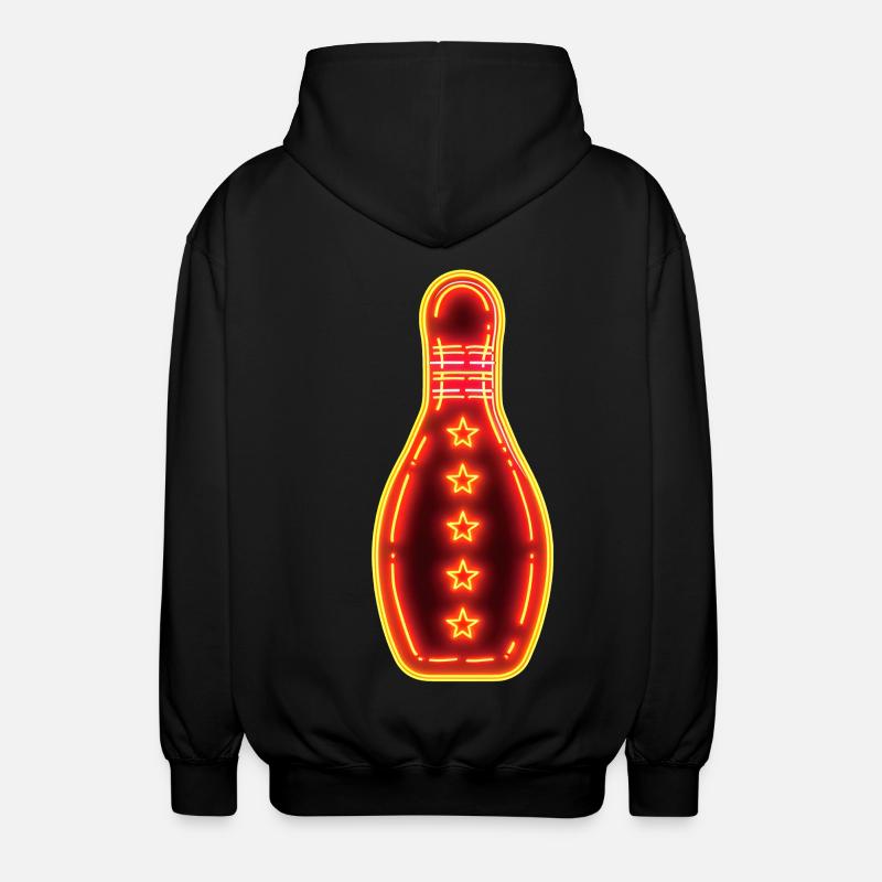 Bowling rétro - Veste à capuche unisexe - noir