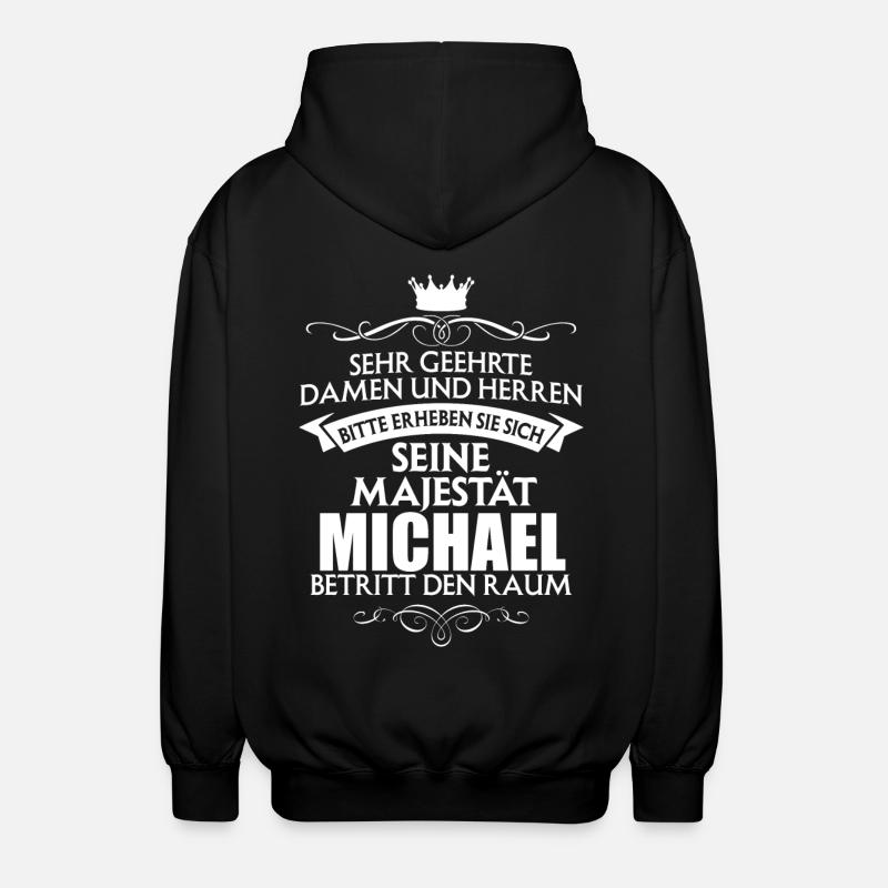 MICHAEL - Majestät - Unisex Kapuzenjacke - Schwarz