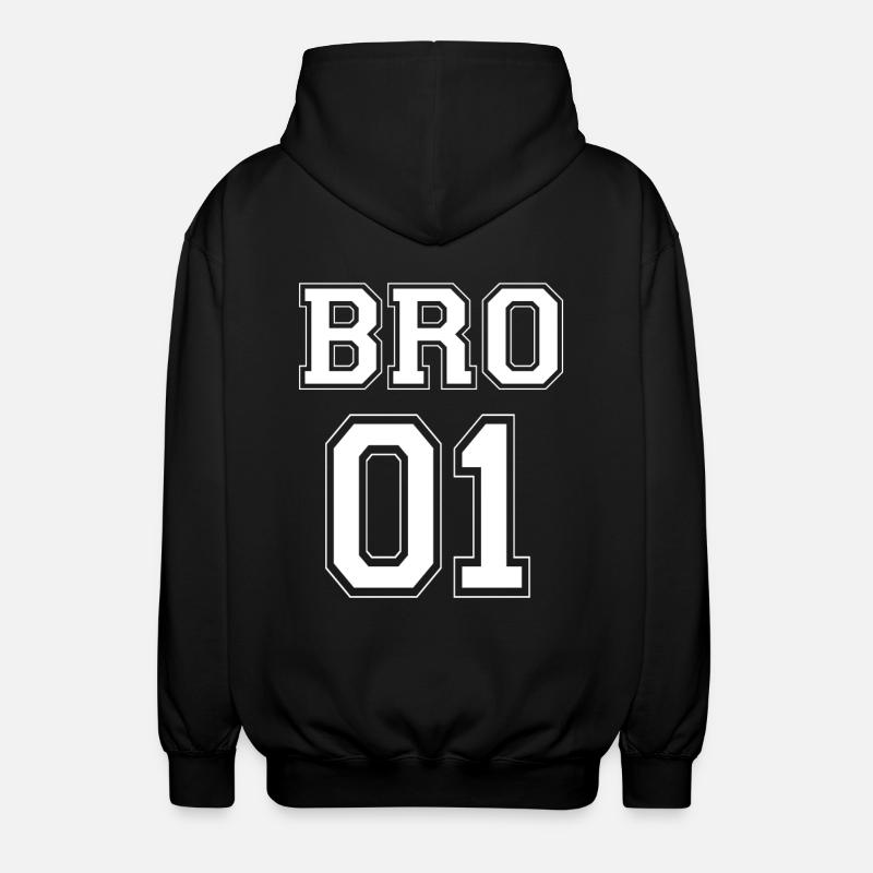 BRO 01 - édition blanche - Veste à capuche unisexe - noir