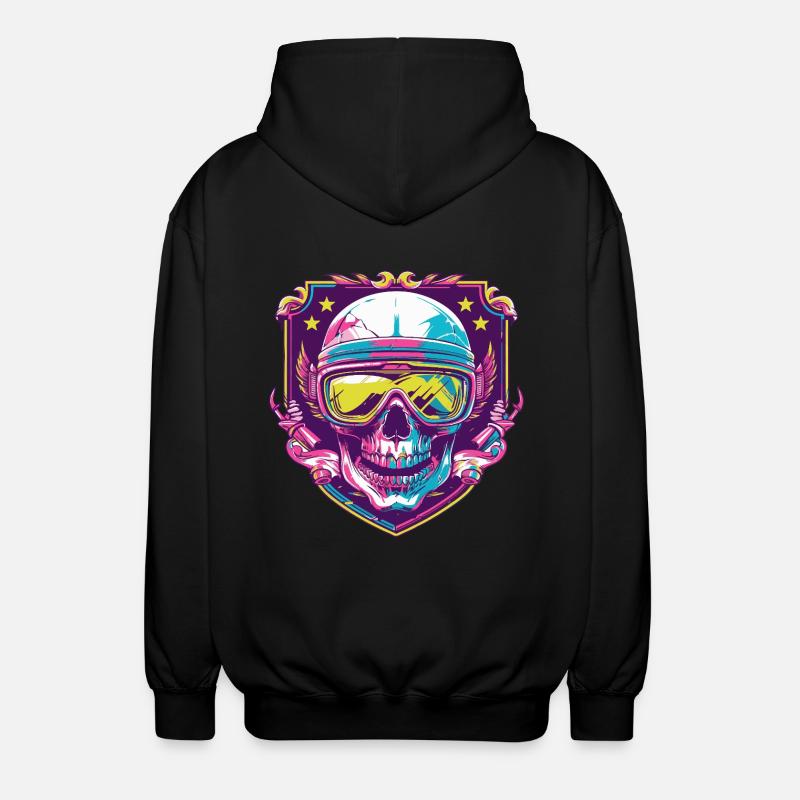 Ski Ski Masques Skull - Veste à capuche unisexe - noir