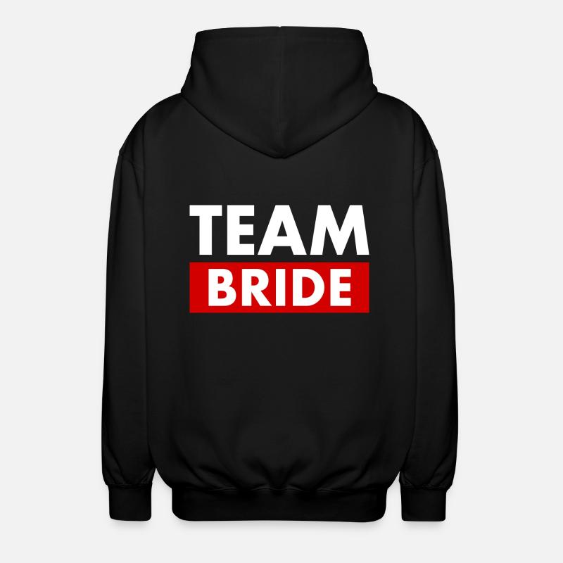 Team bride - Veste à capuche unisexe - noir