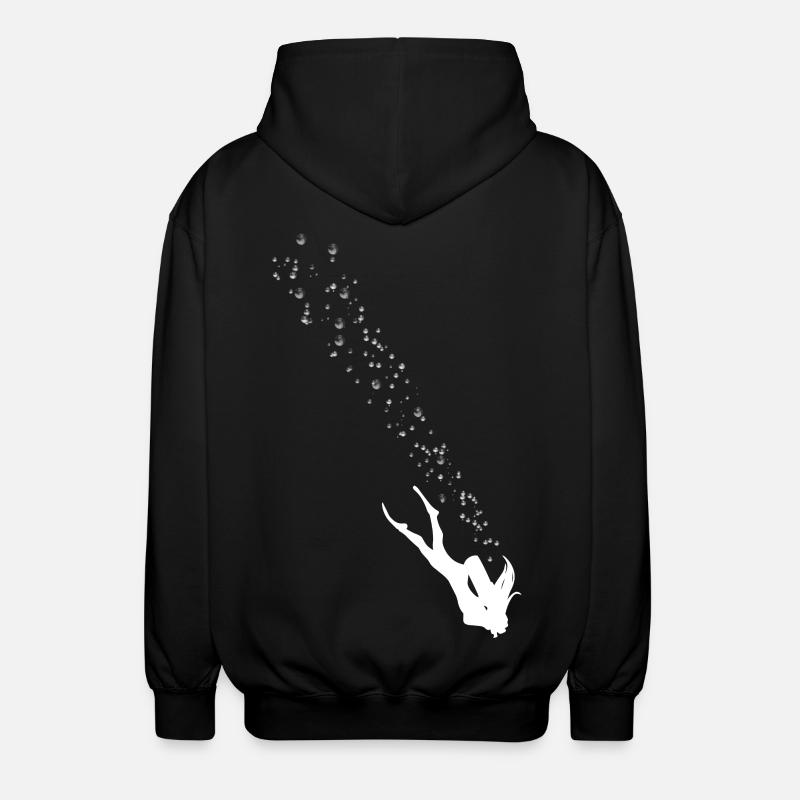 Bulles de Plongeuse - Veste à capuche unisexe - noir