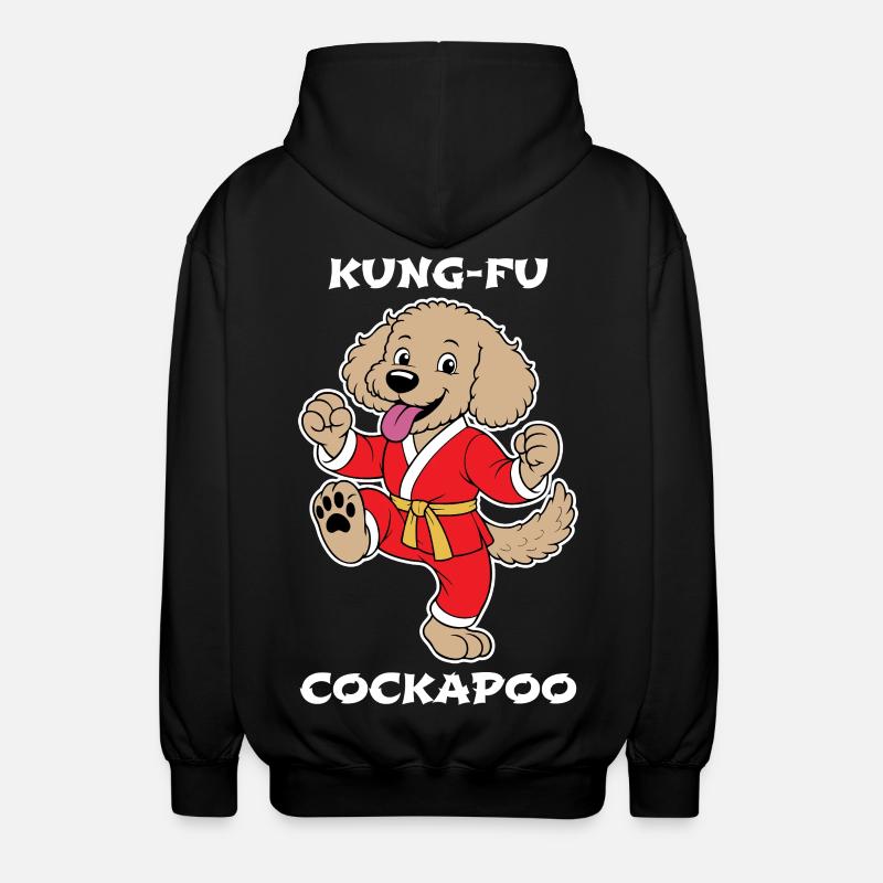 Cockapoo Kung-Fu - Veste à capuche unisexe - noir