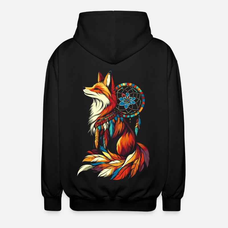 Attrape-rêves Fox - Veste à capuche unisexe - noir