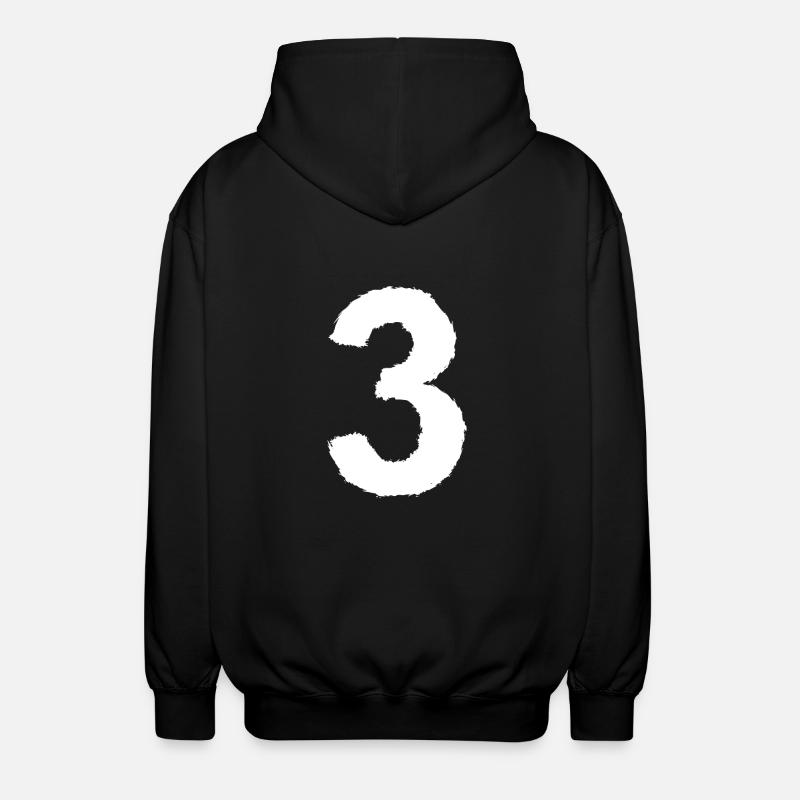 Numéro 3 numéro préféré - Veste à capuche unisexe - noir