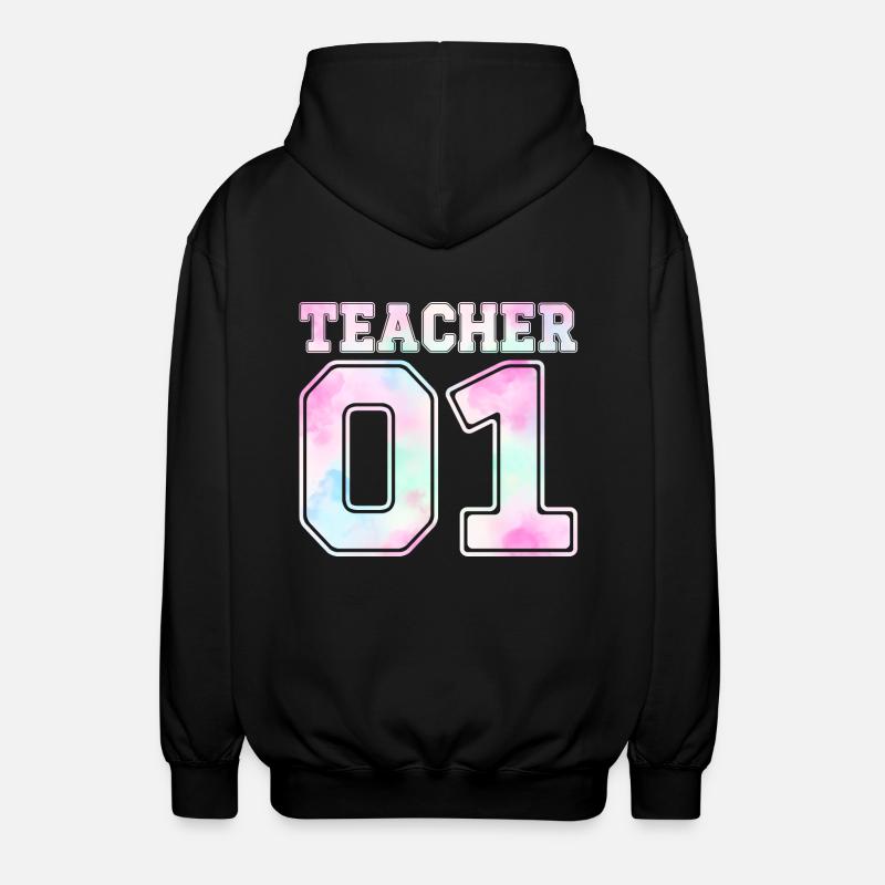 Teacher 01 - Unisex Hooded Jacket - black