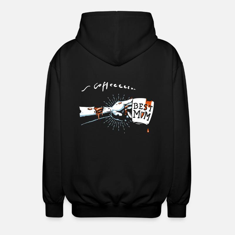 Zombie Partnershirt - Mombie Mama - Unisex Hooded Jacket - black