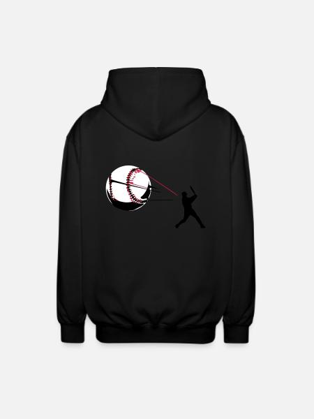Baseball - Unisex Kapuzenjacke - Schwarz