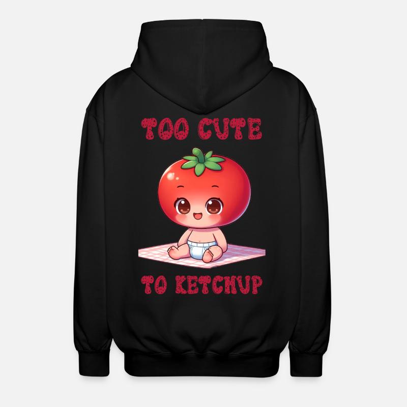 Trop mignon pour le ketchup - Veste à capuche unisexe - noir