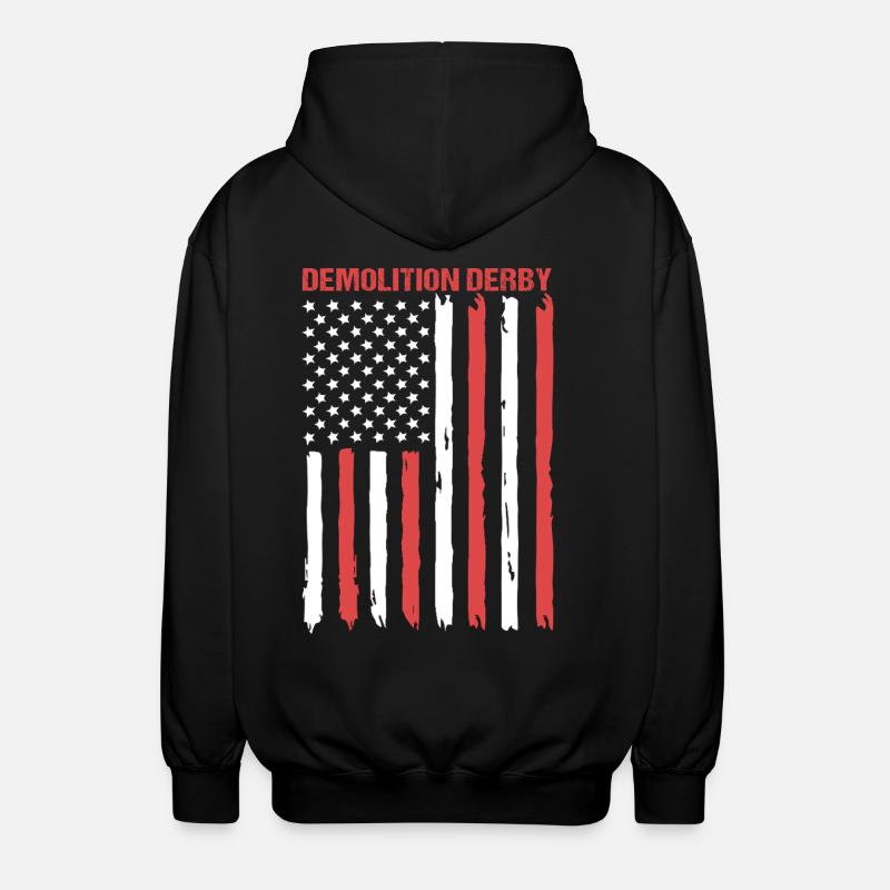 Abriss Derby - Unisex Kapuzenjacke - Schwarz