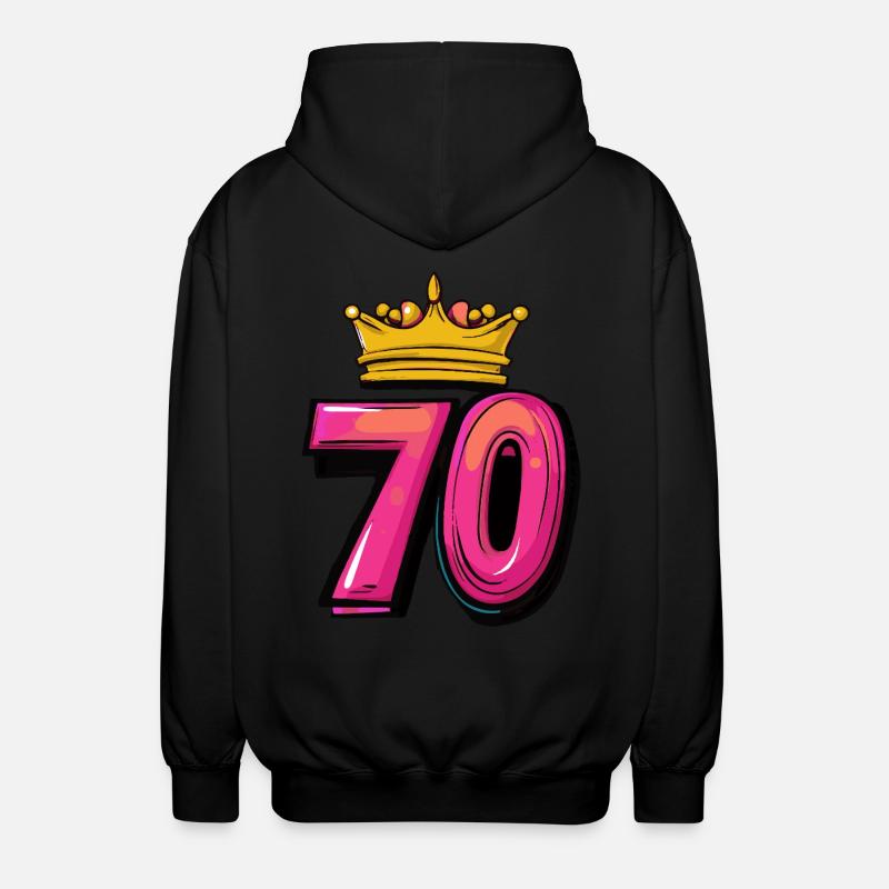 Couronne à 70 chiffres - Veste à capuche unisexe - noir