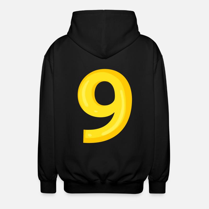 9 jaune - Veste à capuche unisexe - noir