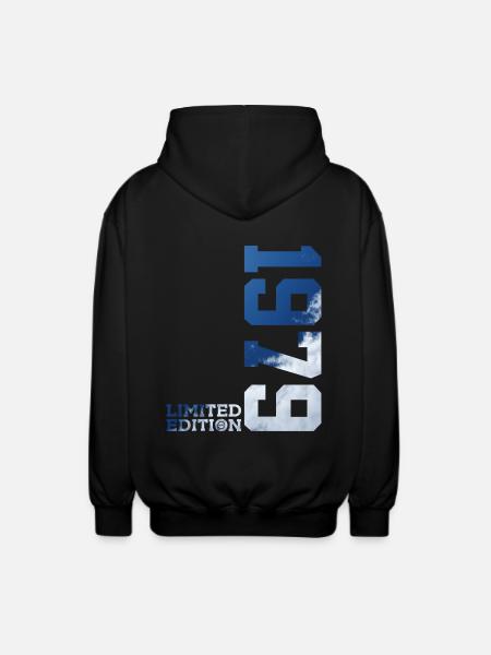 LIMITED EDITION 1979 47TH BIRTHDAY - Unisex Hooded Jacket - black