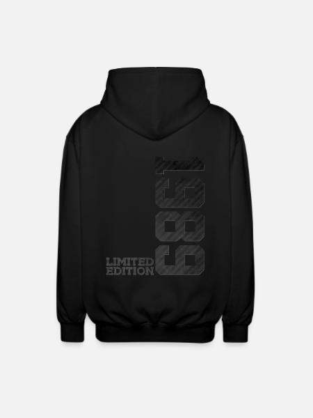 37TH BIRTHDAY LIMITED EDITION 1989 - Unisex Hooded Jacket - black