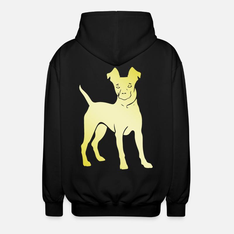 Silhouette de chien Pinscher - Veste à capuche unisexe - noir