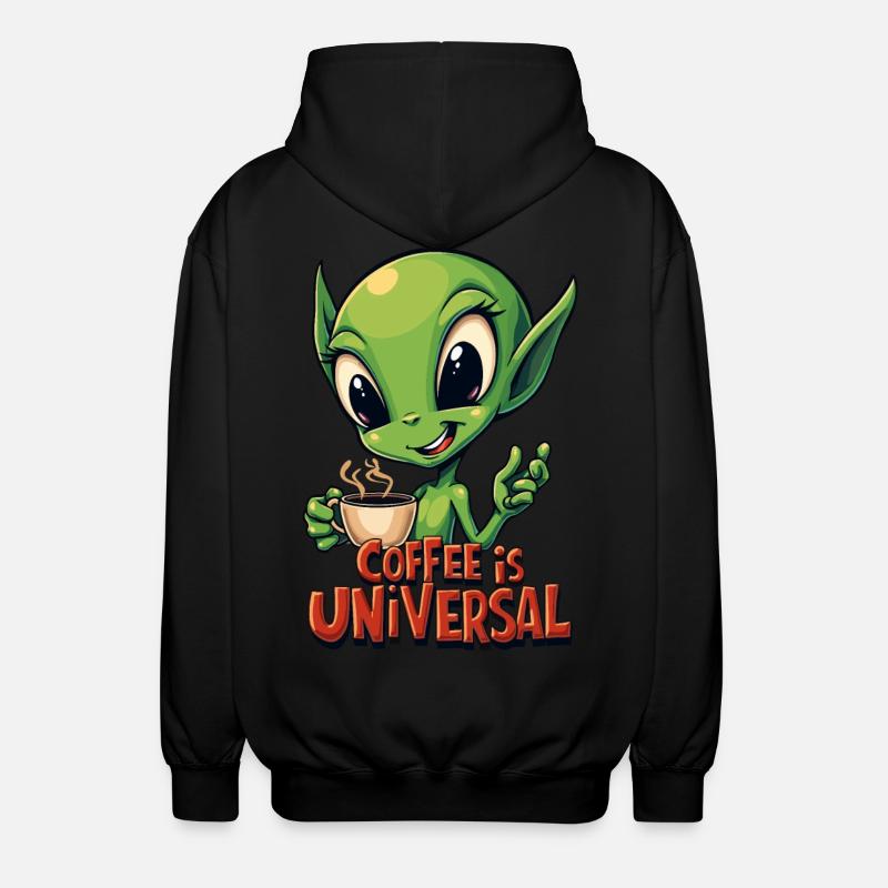 Le café est universel - Veste à capuche unisexe - noir