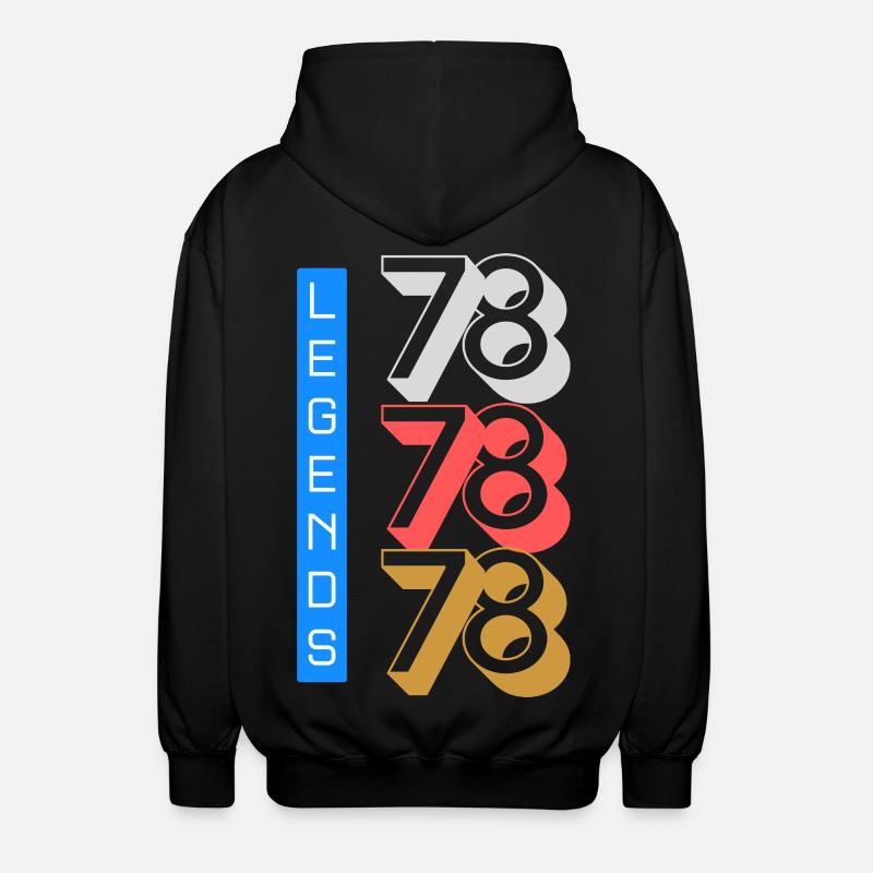 Schéma Legends 1978 - Veste à capuche unisexe - noir
