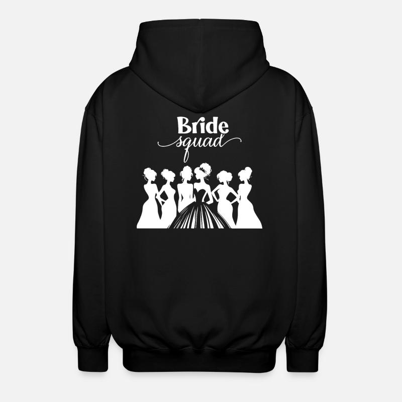 Braut Crew – JGA Edition - Unisex Kapuzenjacke - Schwarz