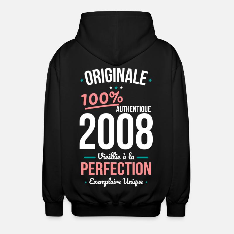 2008 – Original – Unique copy - Unisex Hooded Jacket - black
