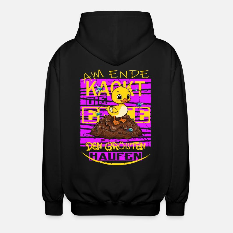 Caca de canard ! - Veste à capuche unisexe - noir