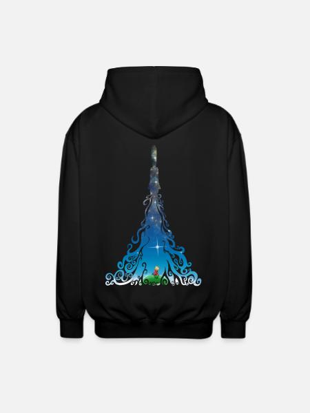 Rocket dreams - Unisex Hooded Jacket - black
