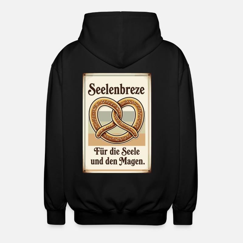 Bretzel à l’âme - Veste à capuche unisexe - noir