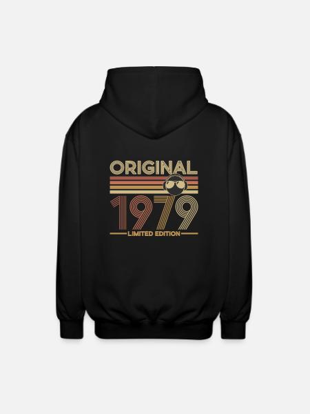 1979 - Veste à capuche unisexe - noir