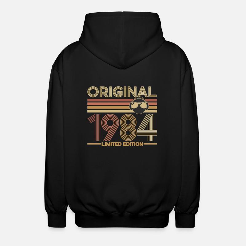 1984 - Veste à capuche unisexe - noir